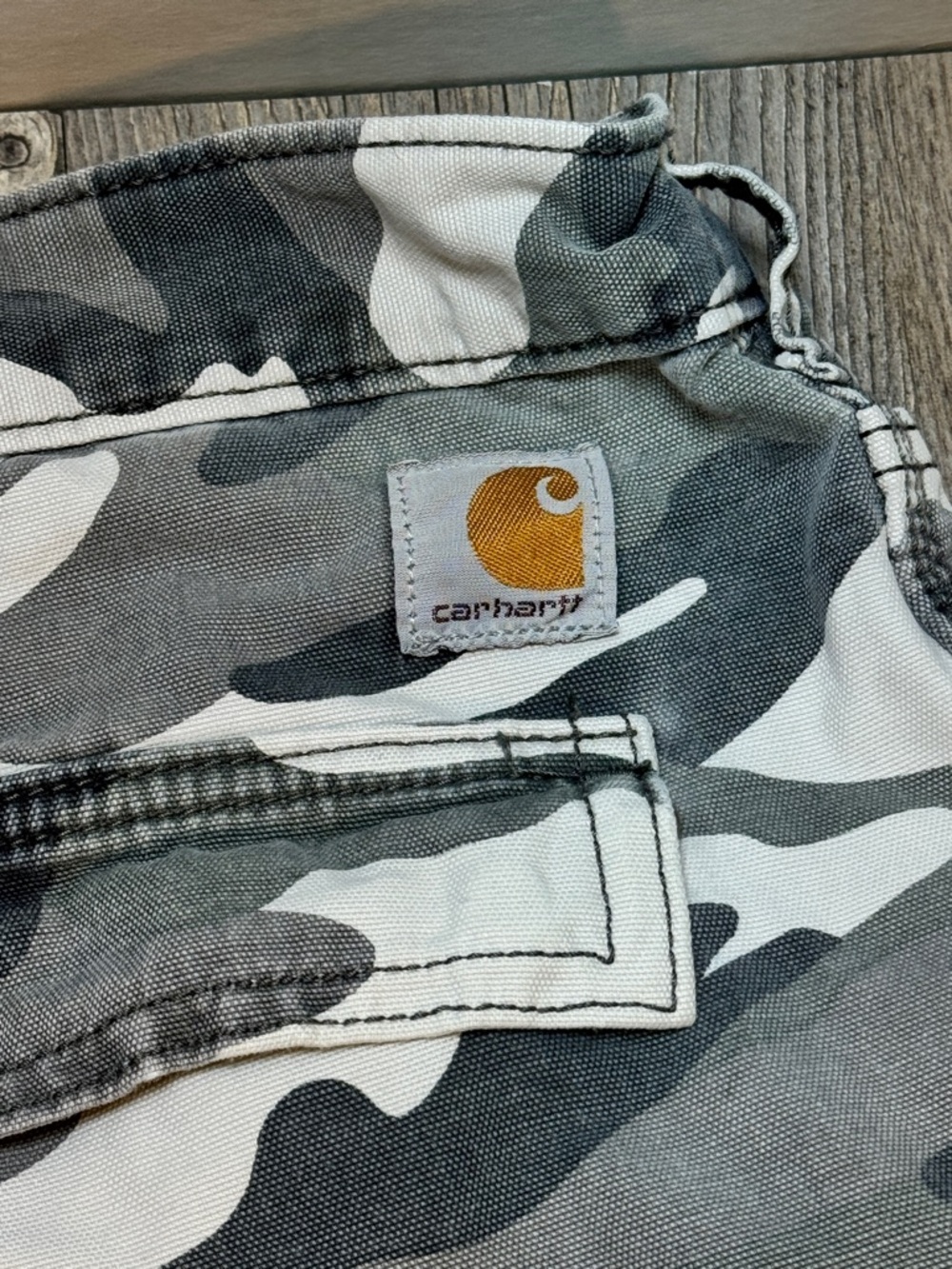 Carhartt Shorts Men’s 38 Gray Camo Cargo Relaxed Fit 11 Inseam Workwear Summer - Picture 8 of 8